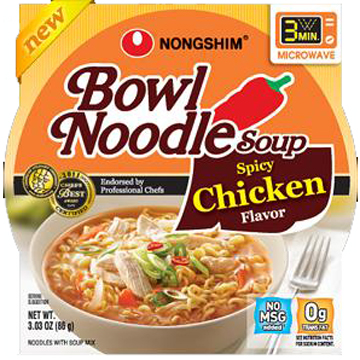 NONG SHING  BOWL NOODLE SPICY CHICKEN    12/3.03 OZ