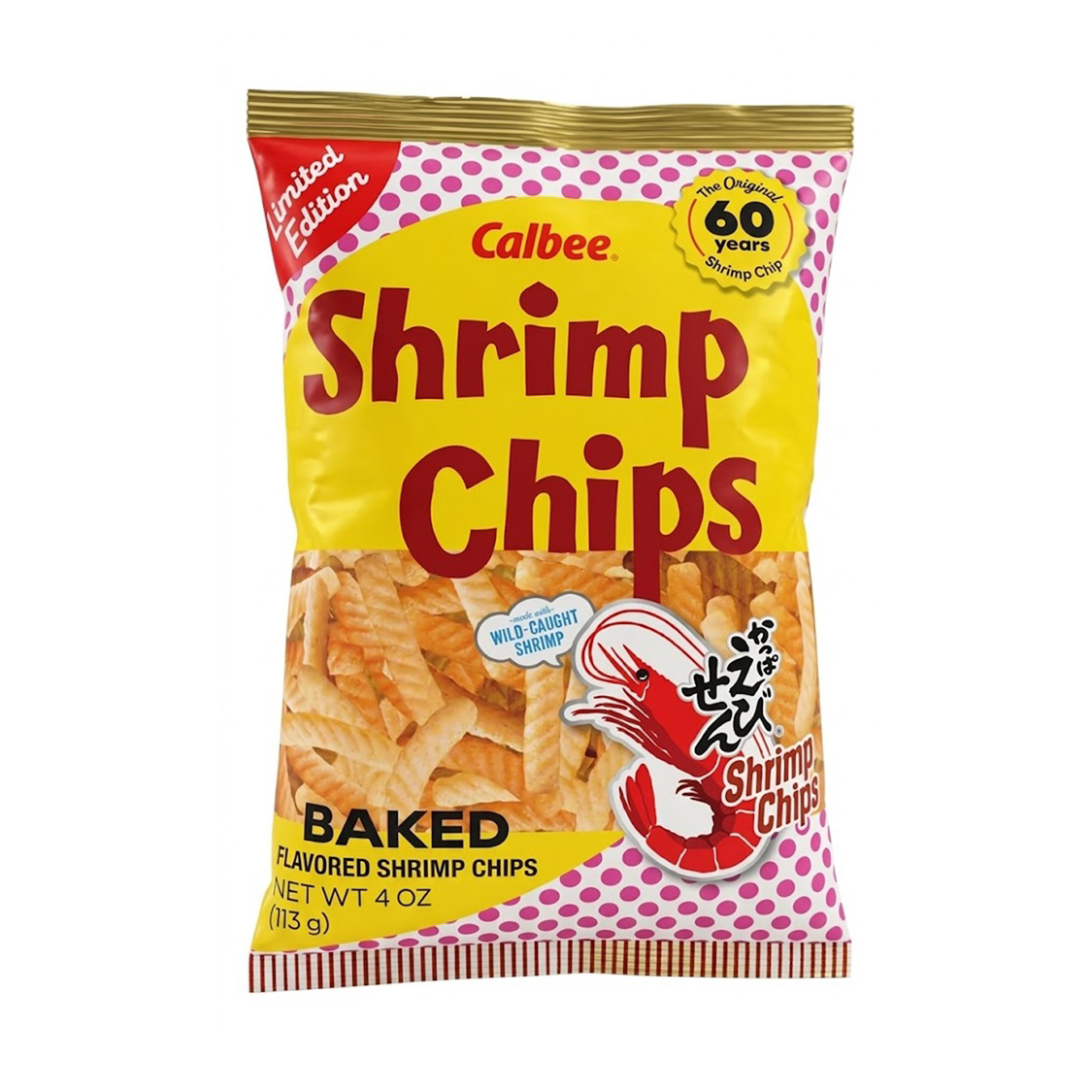 CALBEE SHRIMP CHIPS RETRO PACK   12/4 OZ