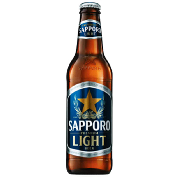 SAPPORO BEER PREMIUM LIGHT 6PK BOTTLE  4/6/12 FZ