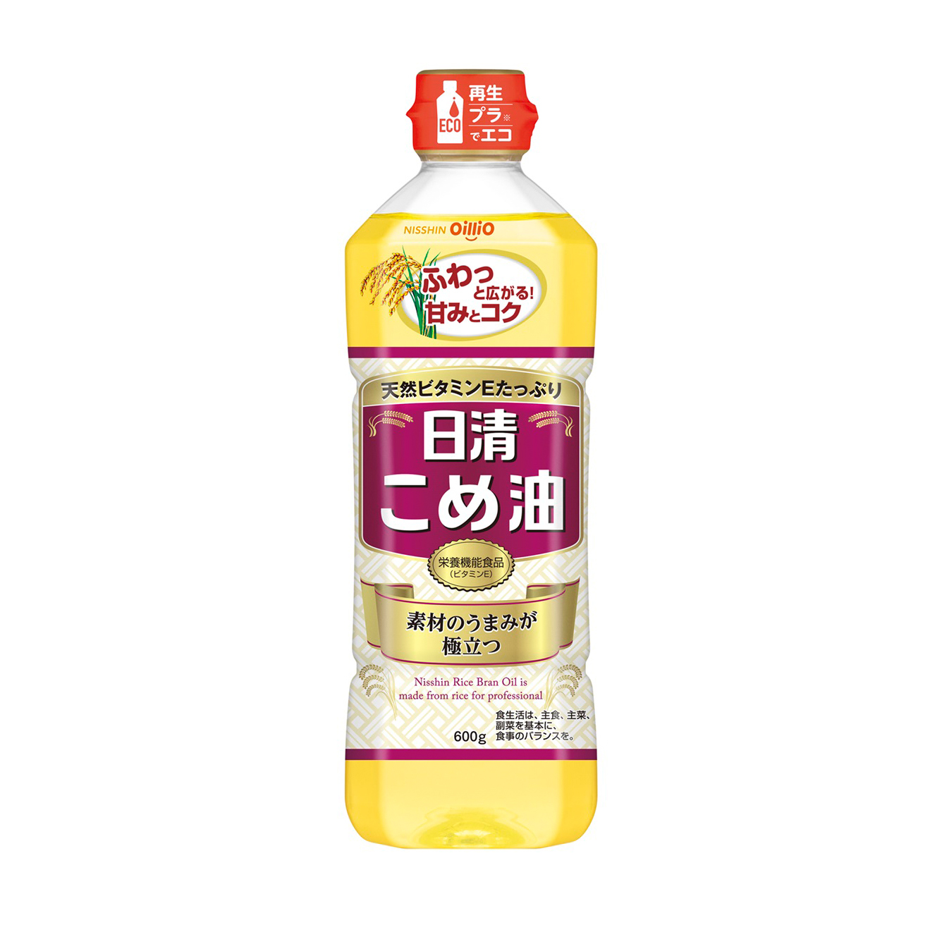 NISSHIN OILLIO  OIL RICE BRAN OIL KOME ABURA 600G   2/10/1.32 #