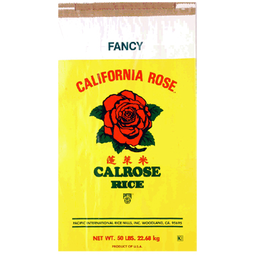 CALIFORNIA ROSE REG MED GRAIN RICE  50 #