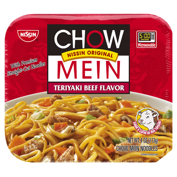 NISSIN FOODS CHOW MEIN TERIYAKI BEEF 08273 8/4.0Z