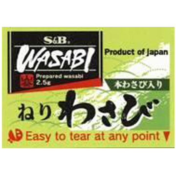 SB WASABI PASTE PACKET        8/500/0.09 OZ