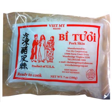 VIETMY SLICED PORK SKIN FROZEN    20/7.00 Z