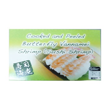 FISHER KING SEAFOODS HIRAKI SUSHI EBI 5L INDONESIA   5/4/30 PC