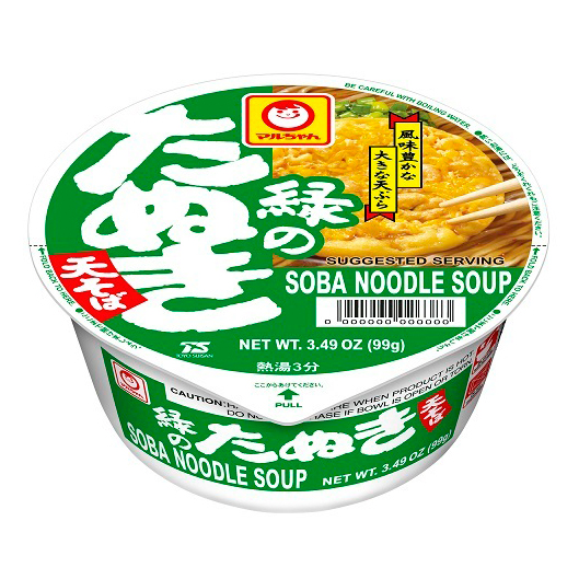 MARU MIDORI TANUKI SOBA CUP   12/3.49 OZ