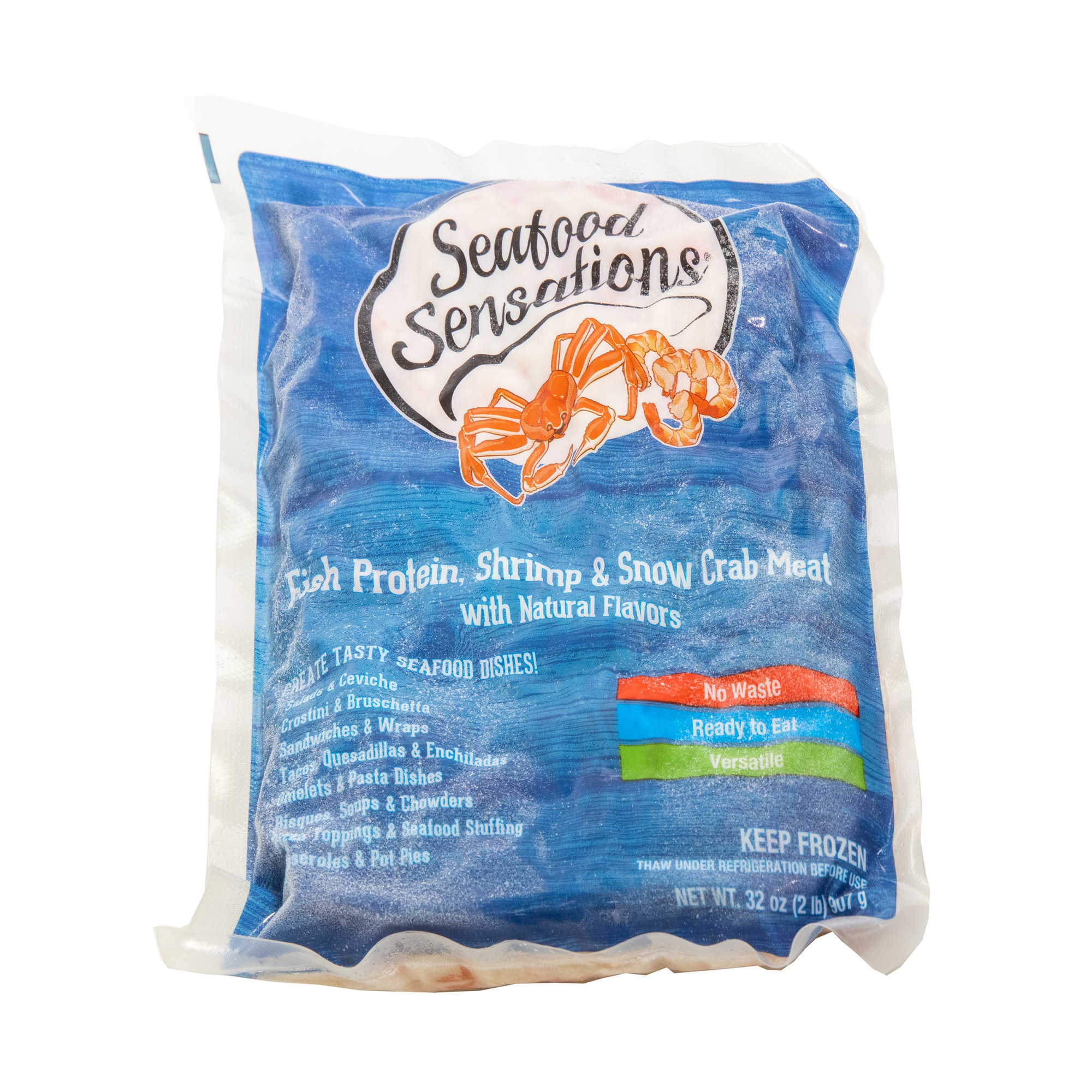 KING & PRINCE SEAFOOD SENSATIONS SNOW CRAB & SHRIMP WLD USA 6/2.00 #