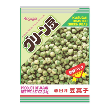 KASUGAI ROASTED GREEN PEAS    2/12/2.57 OZ