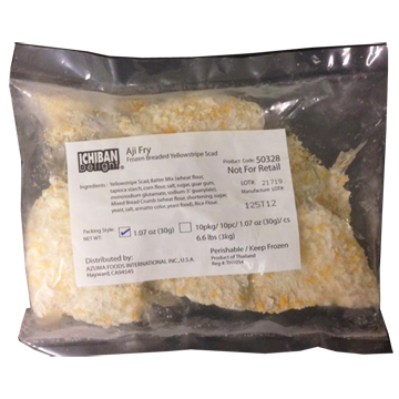 AZUMA FD AJI FRY 10P         10/10.60 OZ