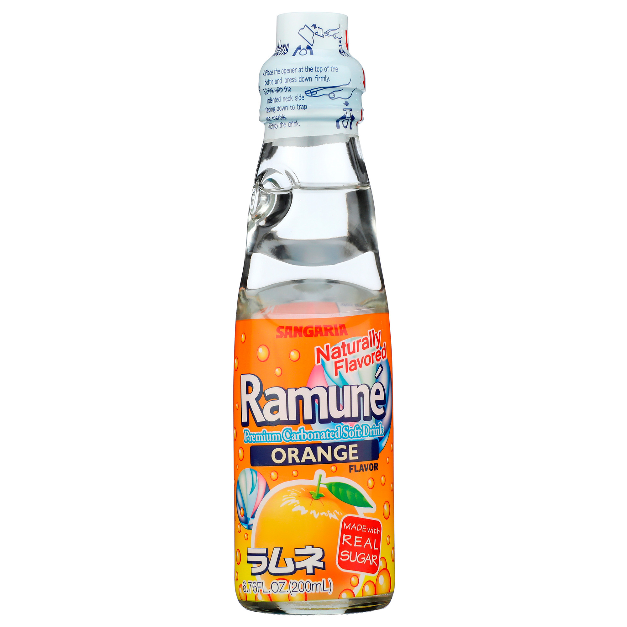 SANGARIA RAMUNE JAPANESE SODA ORANGE 3/6/6.76 FZ