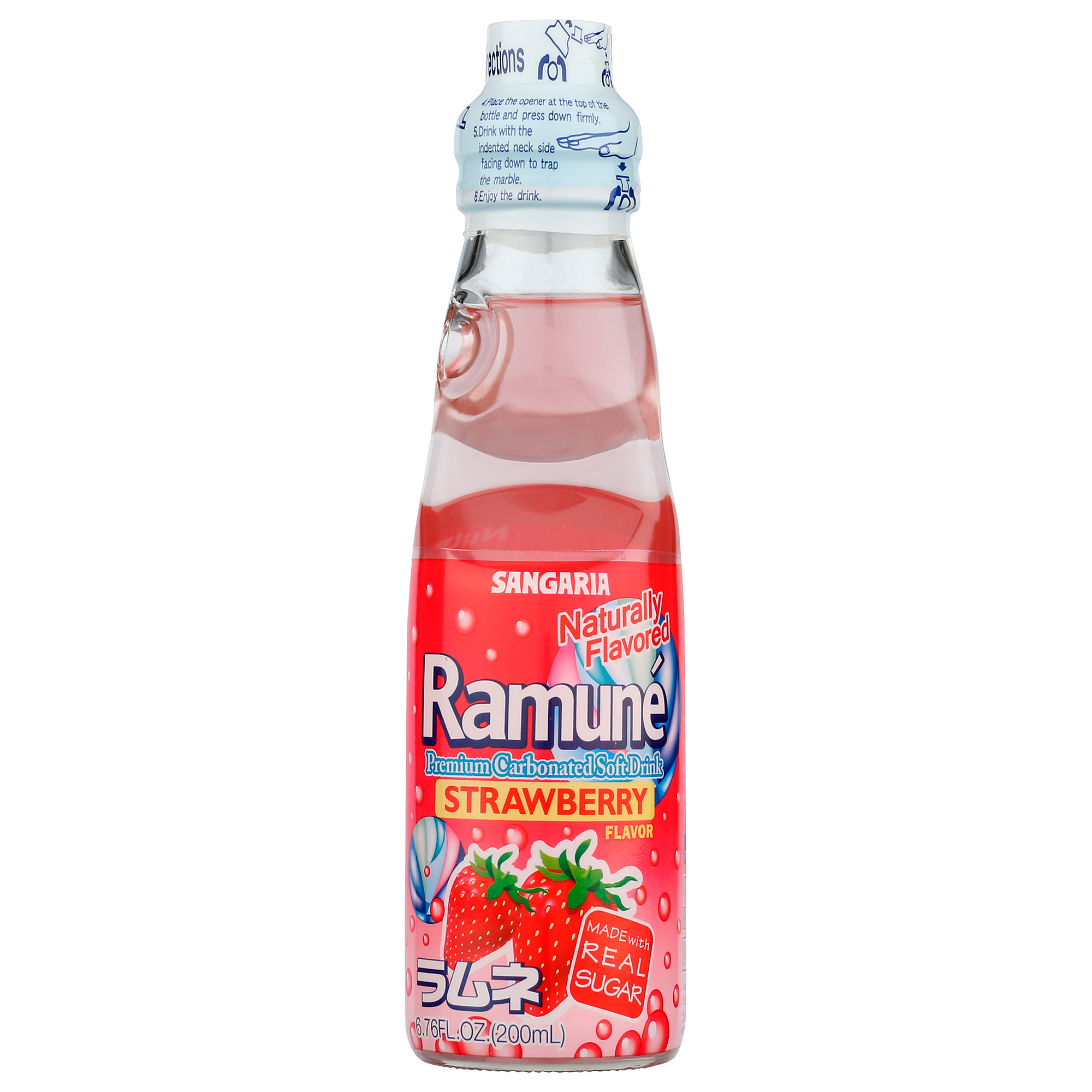 SANGARIA RAMUNE JAPANESE SODA STRAWBERRY 3/6/6.76 FZ