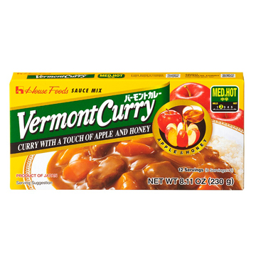 HOUSE FOOD VERMONT CURRY M-HOT     6/10/8.11 OZ