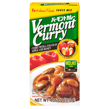 HOUSE FOOD VERMONT CURRY M-HOT    12/10/4.05 OZ