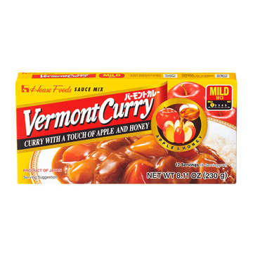 HOUSE FOOD VERMONT CURRY MILD      6/10/8.11 OZ