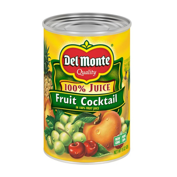 DELMNTE 100% JUICE FRT COCKTAIL(U)12/15Z