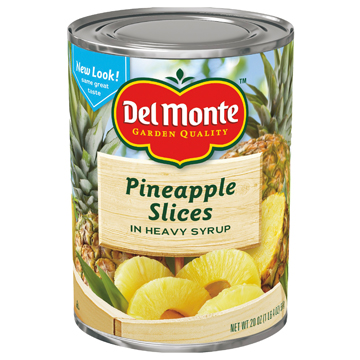 DELMNTE PINEAPPLE SLICES W/SYRUP 12/20 Z