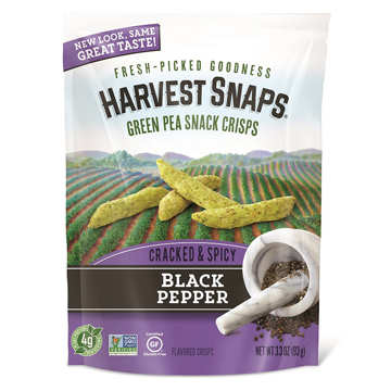 CLB GREEN PEA CRISPS BLACK PEPPER 12/3.30 OZ