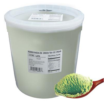 MAEDA PREMIUM GREEN TEA ICE CRM      2.50 GAL
