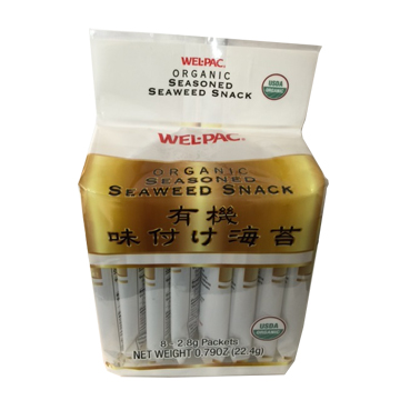 WELPAC ORGANIC SEASONED SEAWEED PACK 12/0.79 Z