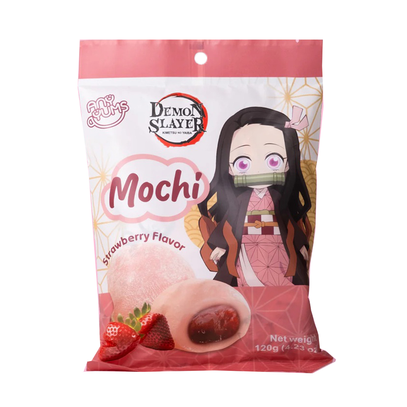 ANYYUMS DEMON SLAYER KIMETSU NO YAIBA MOCHI STRAWBERRY FLAVOR 12/4.23 OZ