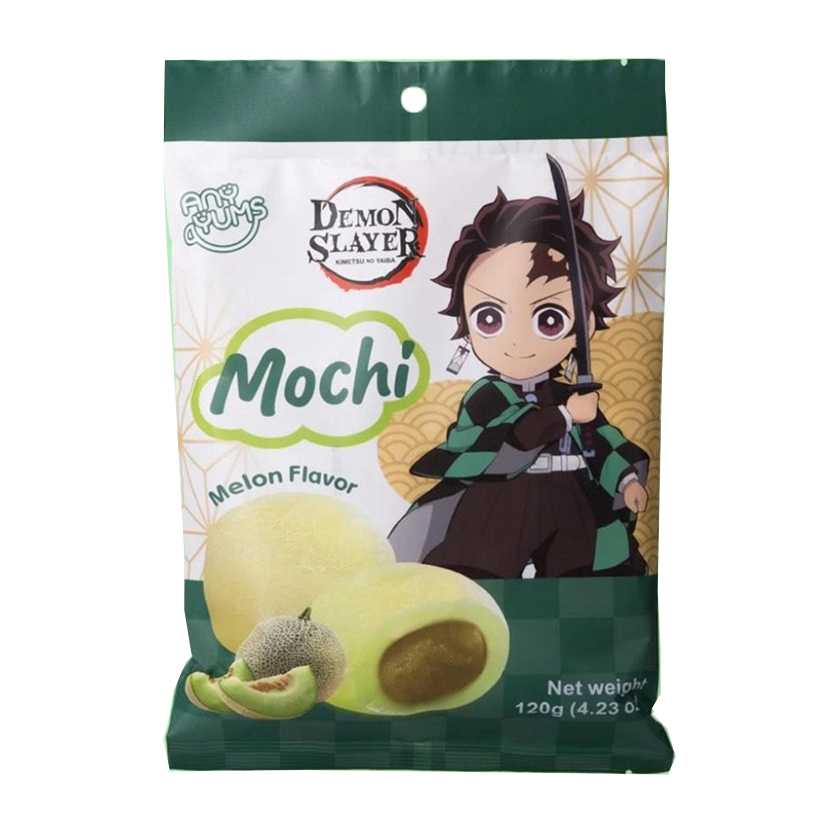 ANYYUMS DEMON SLAYER KIMETSU NO YAIBA MOCHI MELON FLAVOR 12/4.23 OZ
