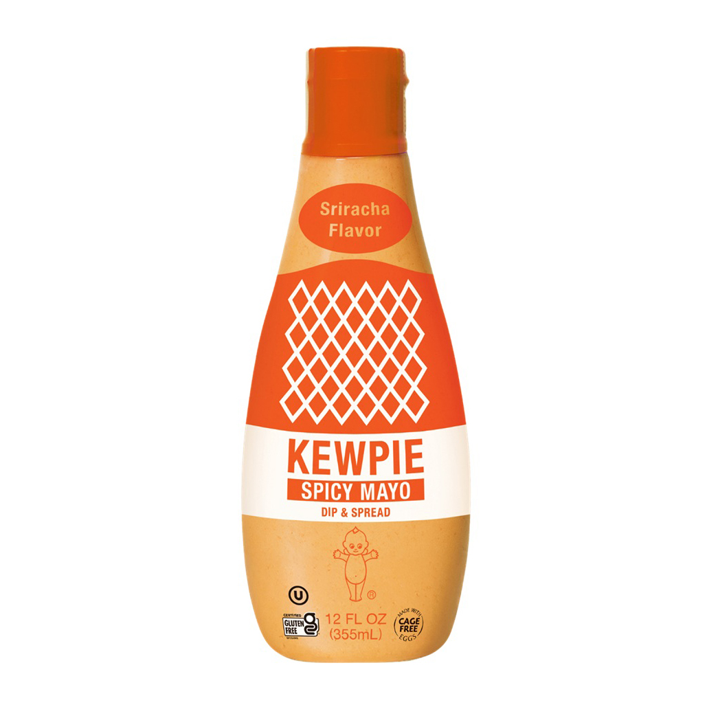 KEWPIE SPICY MAYO DIP & SPREAD SRIRACHA FLAVOR EASY SQUEEZE TUBE 6/12.00 FZ