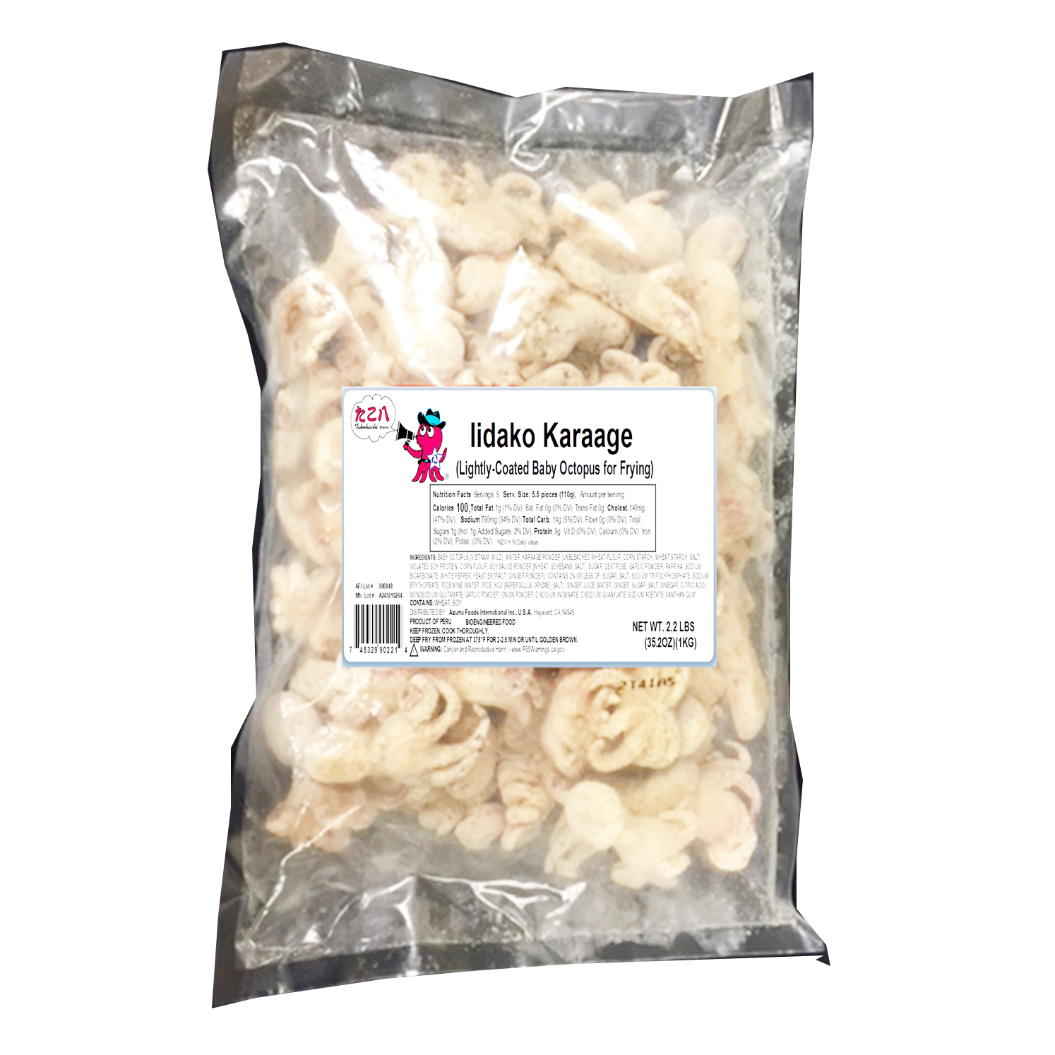 TAKOHACHI IIDAKO KARAAGE LIGHTLY-COATED BABY OCTOPUS FOR FRYING 10/2.20 #
