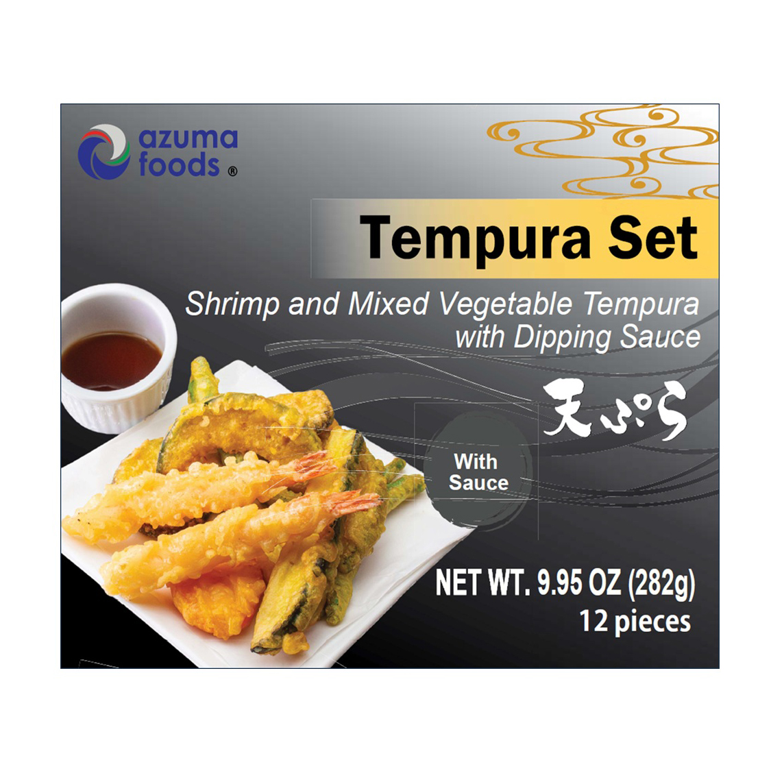 AZUMA FD ASSORTED TEMPURA SET SHRIMP AND MIXED VEGETABEL WITH DIPPING SAUCE 20/9.95 OZ