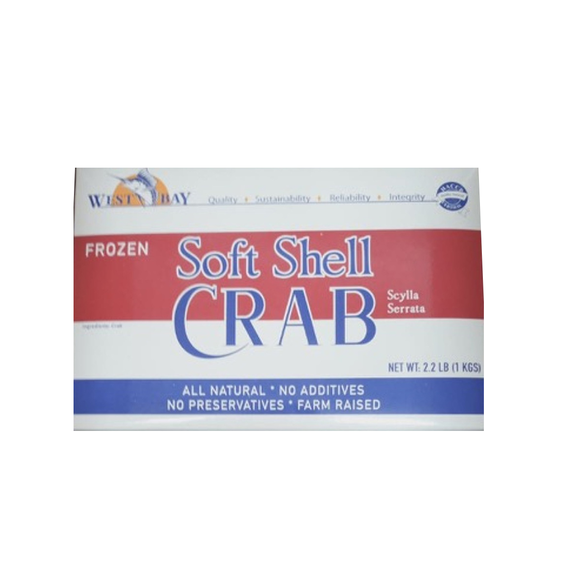 WEST BAY SOFT SHELL CRAB WHALE 9P FARM BANGLADESH 6/2.20 #