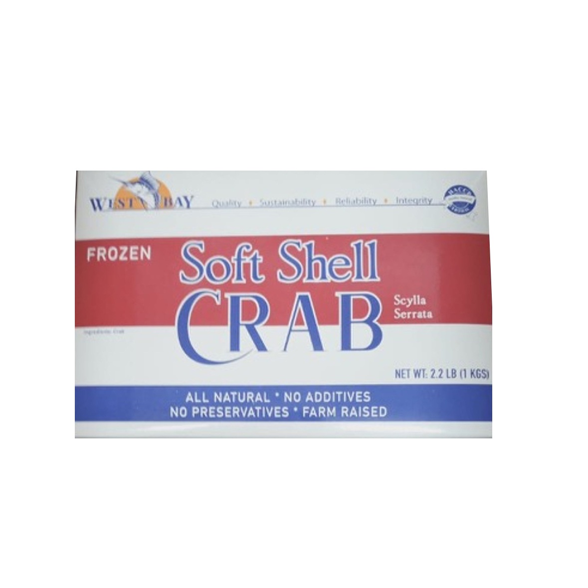 WEST BAY SOFT SHELL CRAB PRIME 14P FARM BANGLADESH 6/2.20 #