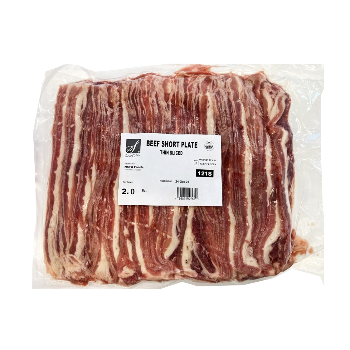 SAVORY BEEF SHORT PLATE 1.5MM  10/2.00 #