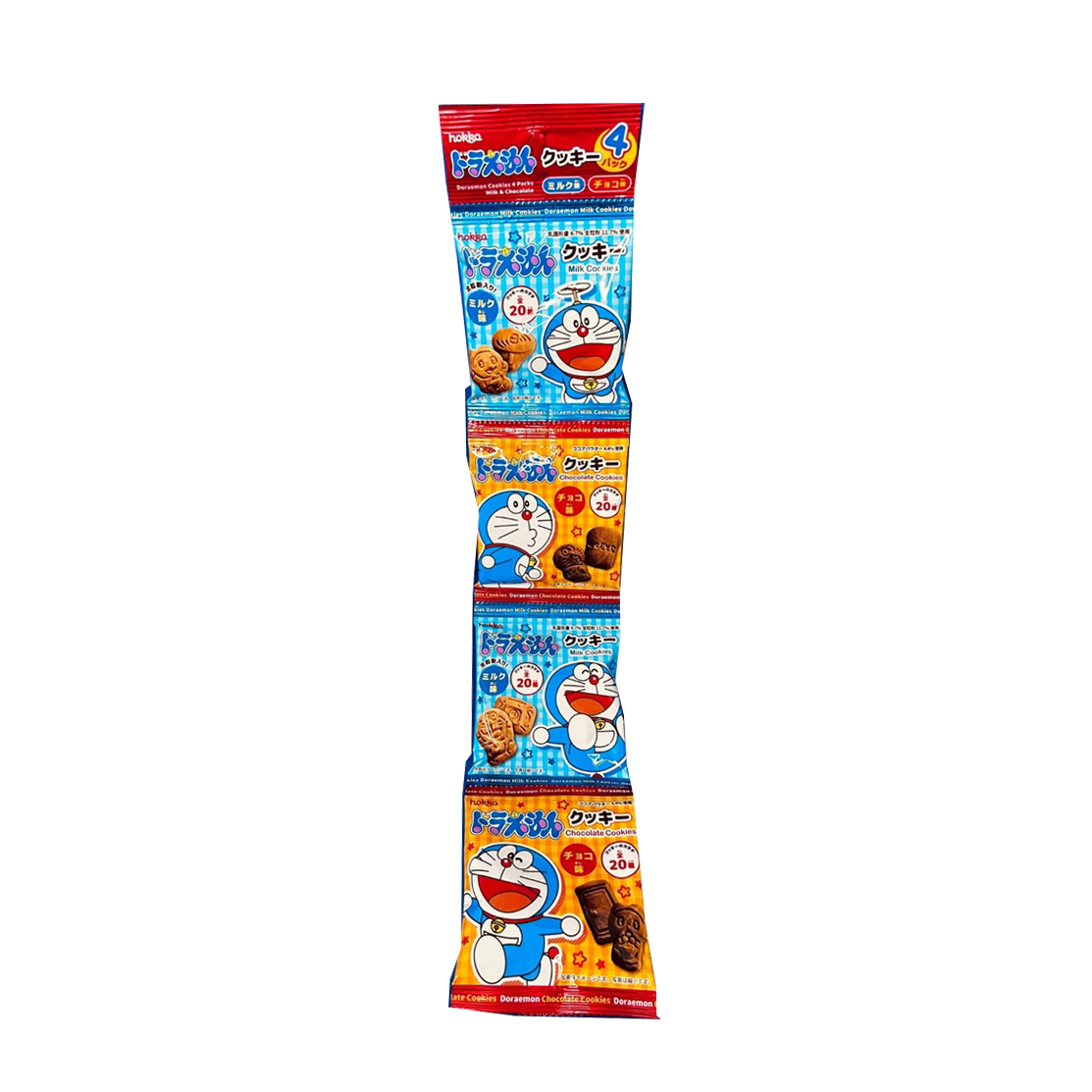 HOKKA DORAEMON COOKIES MLLK & CHOCO 4P 16/2.11 OZ