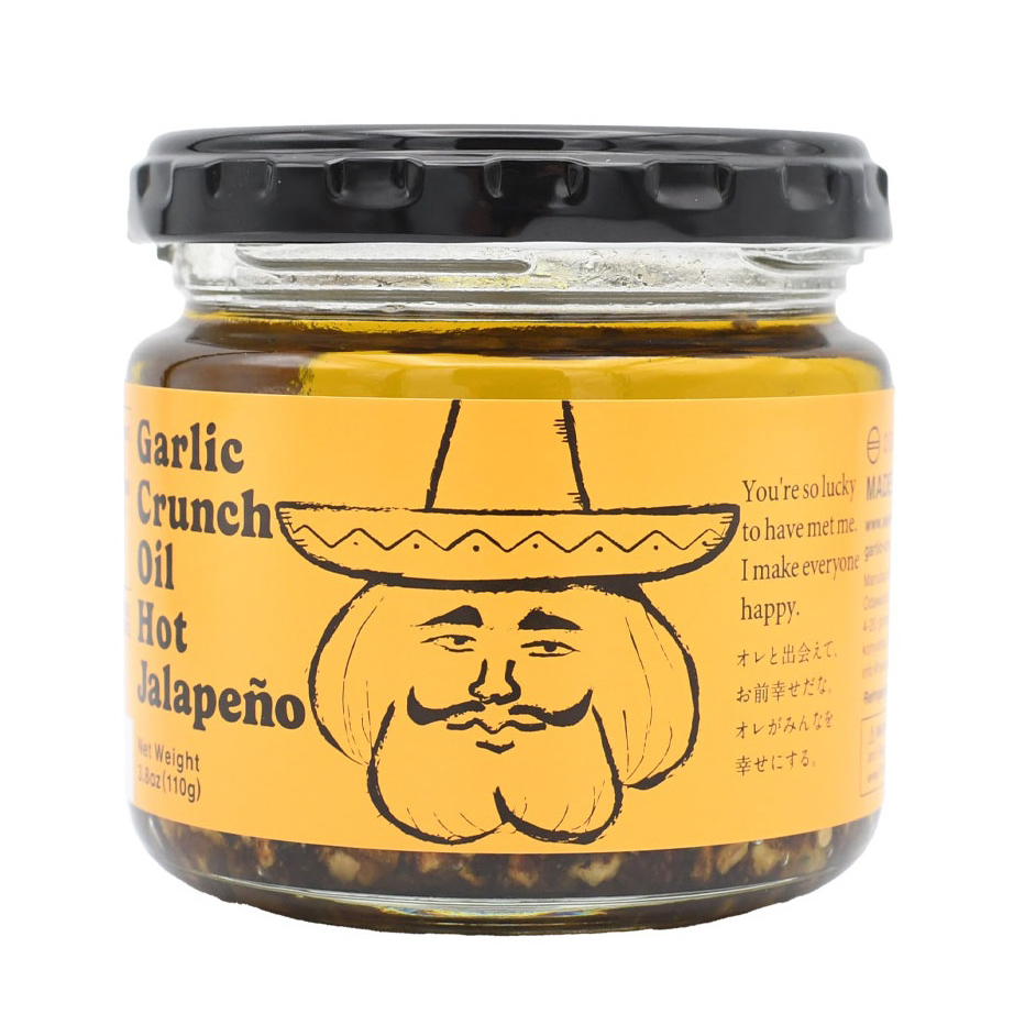 ODAWARAYA GARLIC CRUNCH OIL HOT JALAPENO 4/12/3.80 OZ