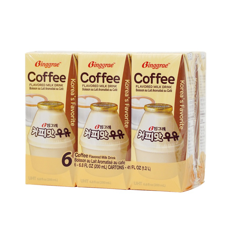 BINGGRAE COFFEE FLAVORED MILK 4/6PK/6.80 FZ