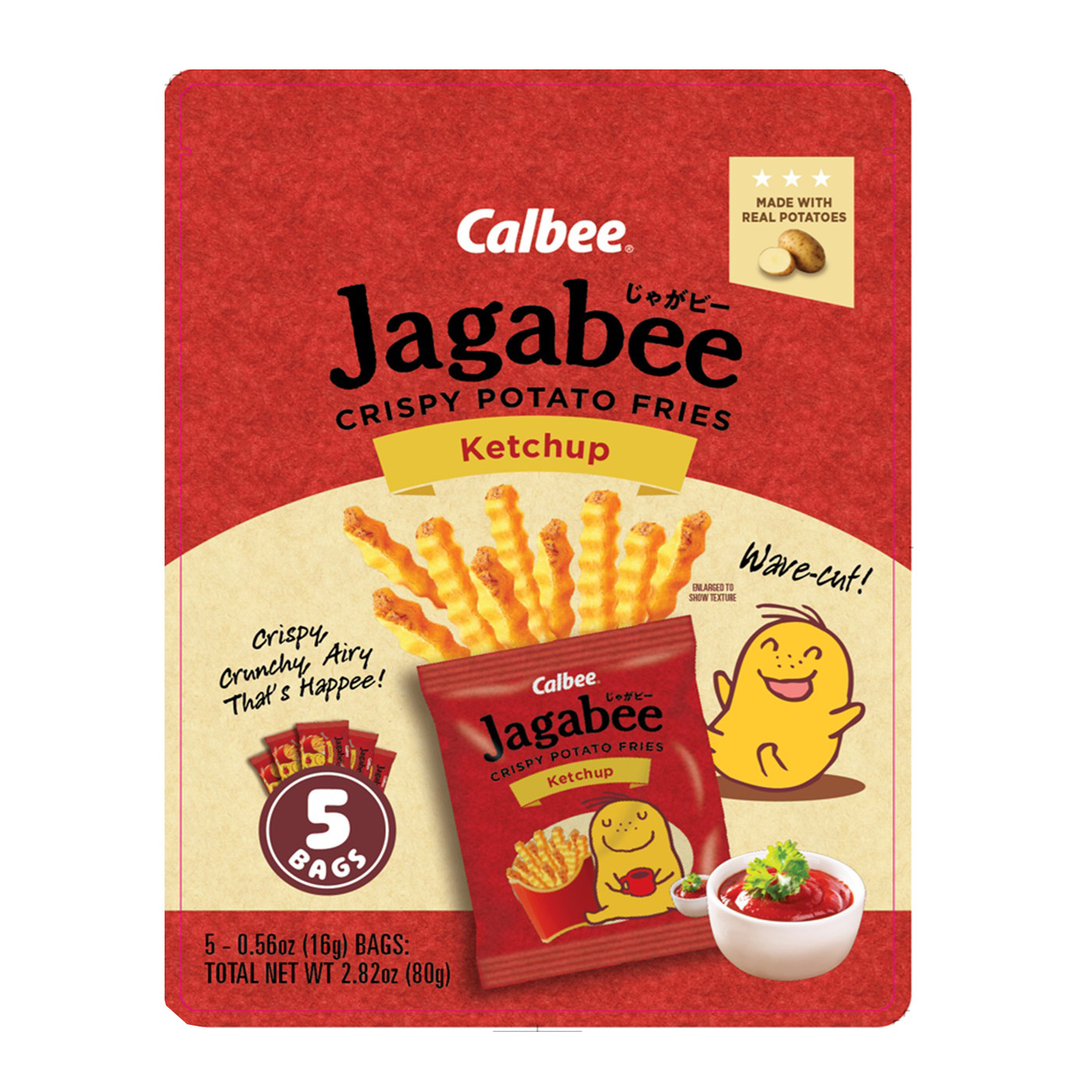 CALBEE JAGABEE KETCHUP 5P     12/2.82 OZ