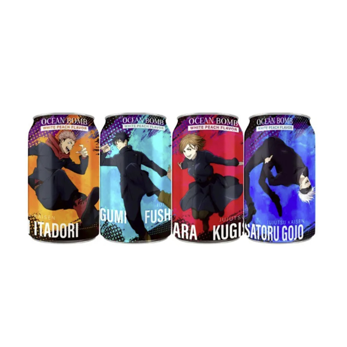OCEAN BOMB JUJUTSU KAISEN SPARKLING WATER WHITE PEACH 24/11.10 FZ