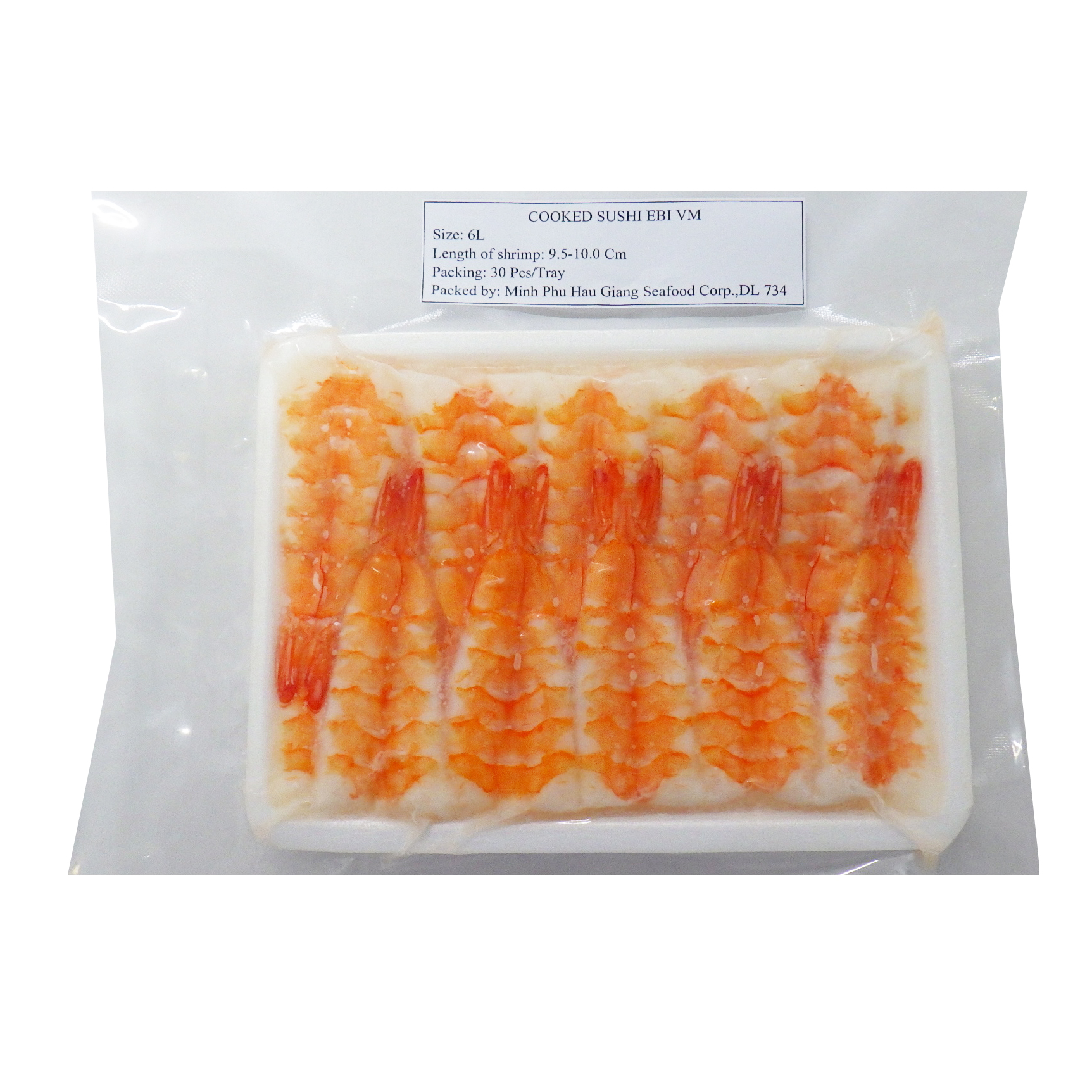 MINH PHU SUSHI HIRAKI EBI 6L FARM VIETNAM 20/30 PC
