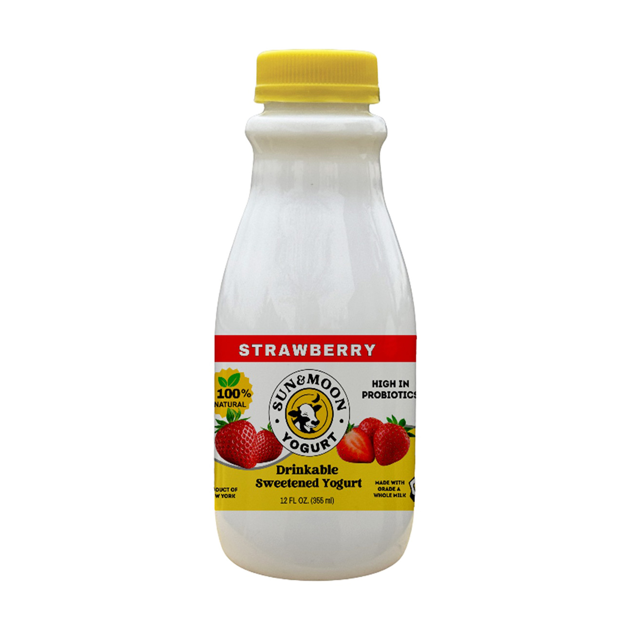 SUN & MOON DRINKABLE YOGURT STRAWBERRY 12/12.00 FZ