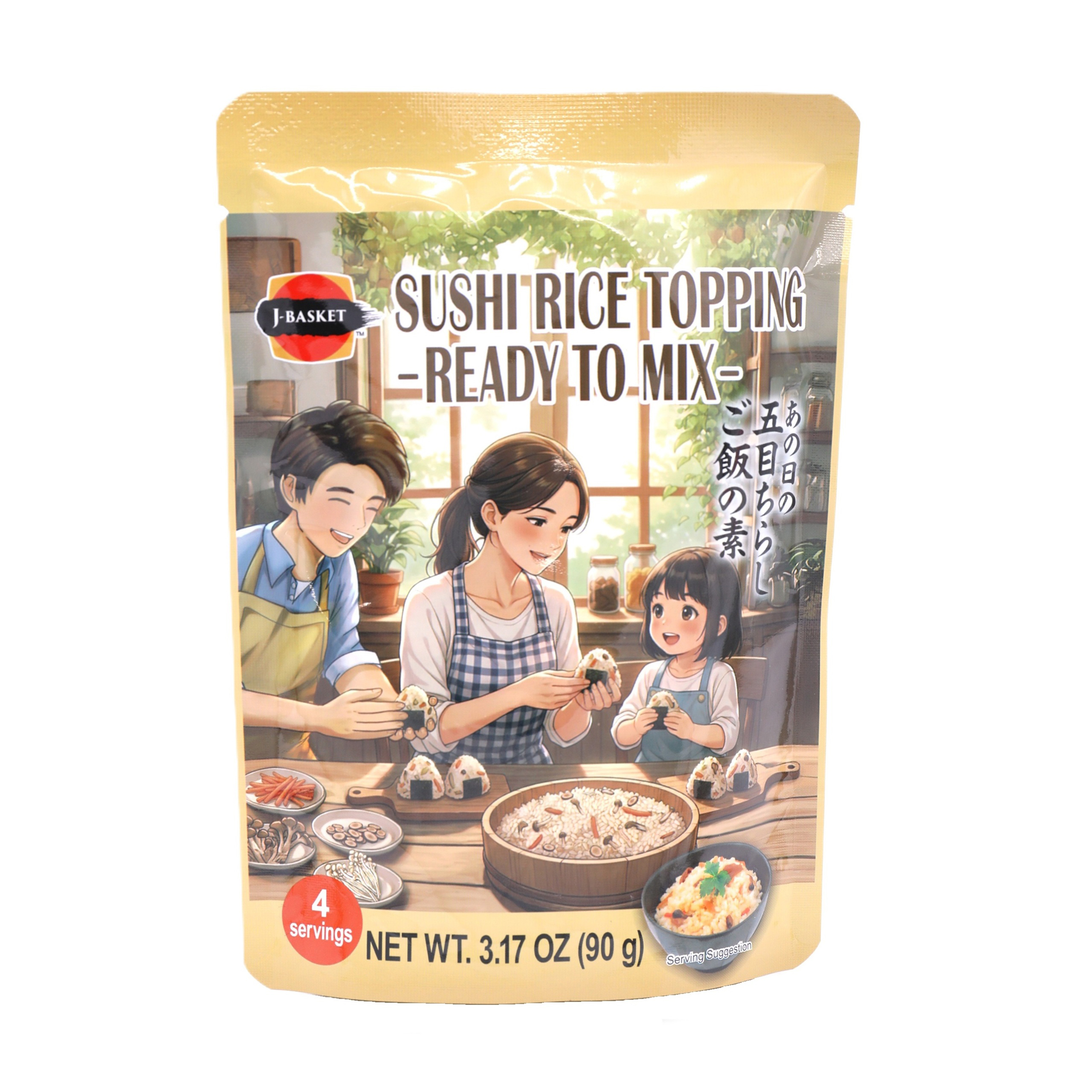 J-BASKET GOMOKU CHIRASHI GOHAN NO MOTO SUSHI RICE TOPPING READY TO MIX 20/3.17 OZ