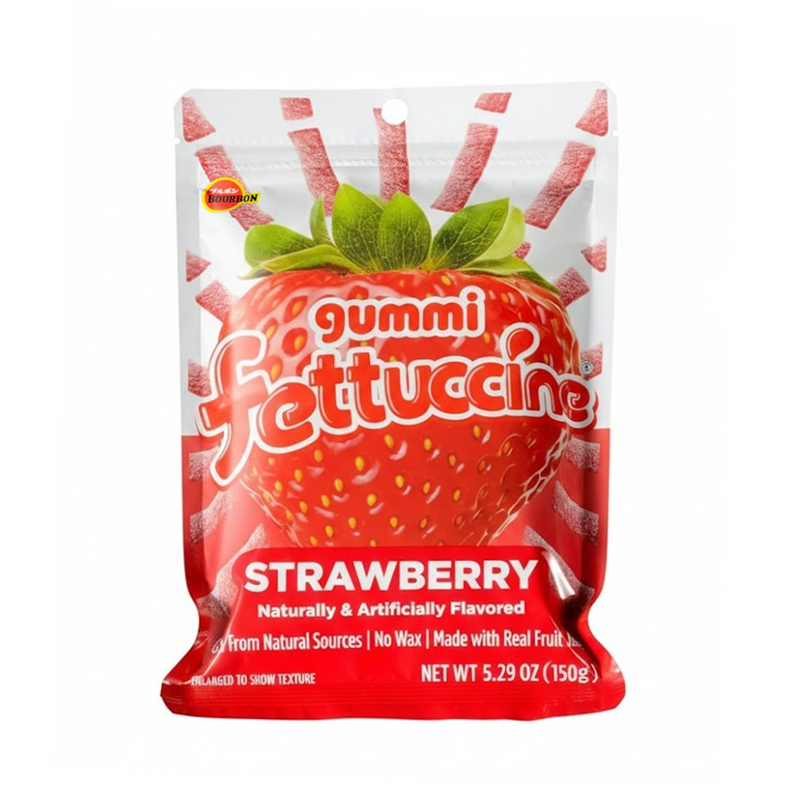 BOURBON FETTUCCINE STRAWBERRY    4/6/5.29 OZ