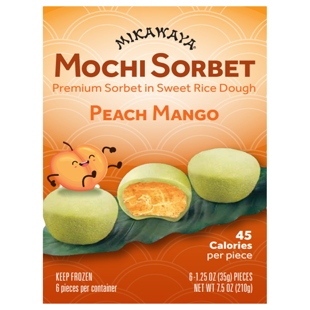 MIKAWAYA MOCHI SORBET ICE PEACH MANGO 12/7.50 OZ