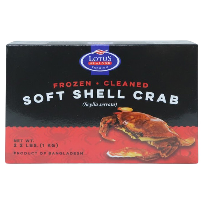 LOTUS SOFT SHELL CRAB MEDIUM 24P FARM BANGLADESH 6/2.20 #