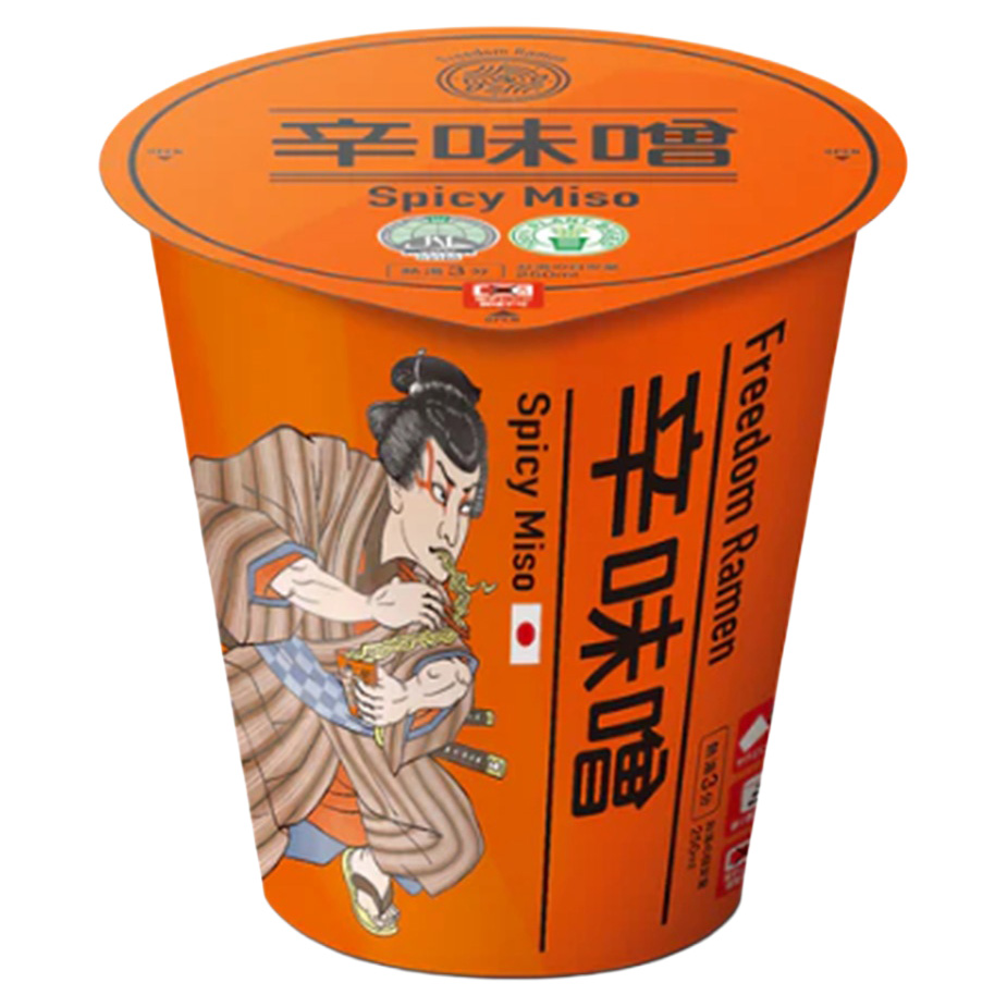 FREEDOM RAMEN 100% PLANT BASED SPICY MISO 12/2.47 OZ