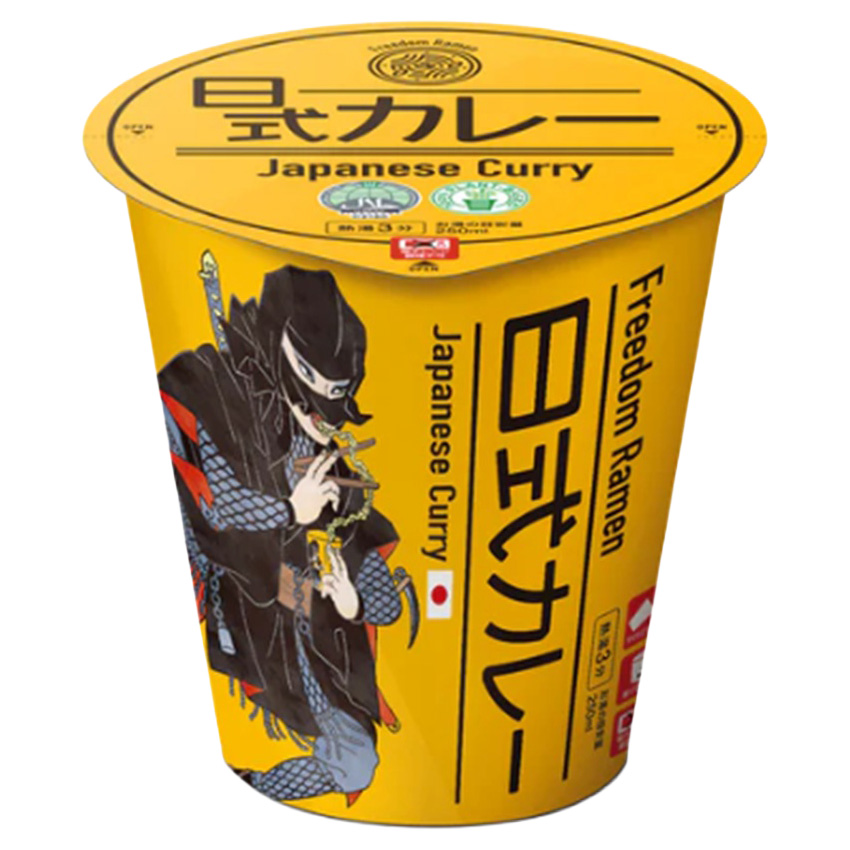 FREEDOM RAMEN 100% PLANT BASED JAPANESE CURRY 12/2.47 OZ