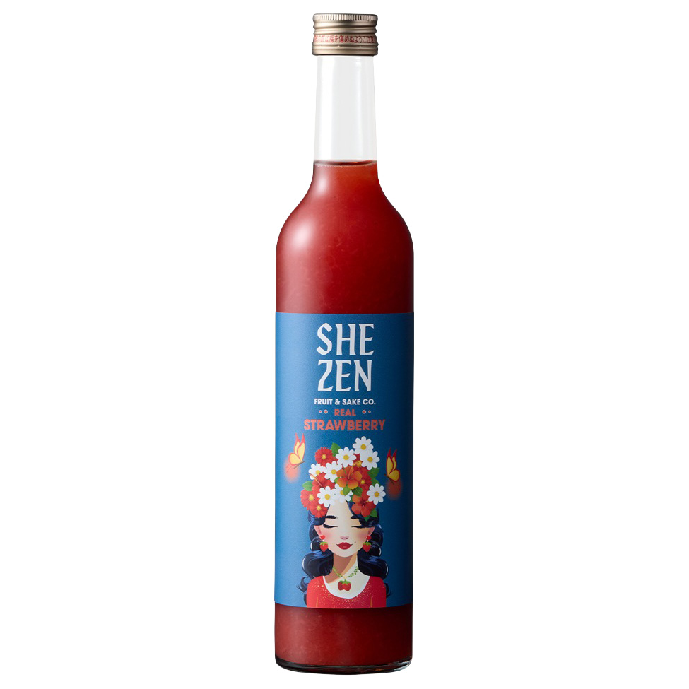 SHEZEN REAL STRAWBERRY SAKE     6/500 ML