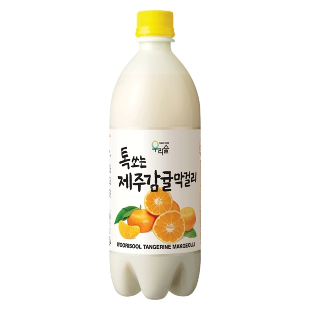 WOORISOOL TANGERINE SPARKLING RICE MAKGEOLLI   20/750 ML
