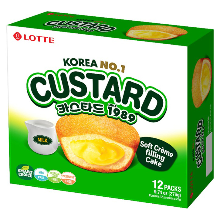 LOTTE CUSTARD CAKE 12P         8/9.74 OZ