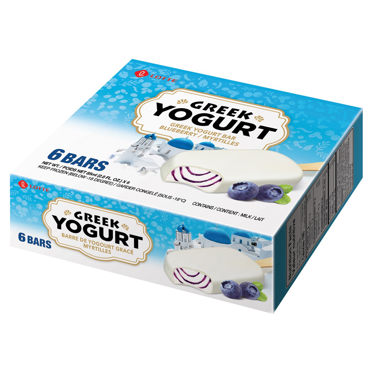 LOTTE GREEK YOGURT BLUEBERRY ICE 6P 6/16.80 FZ