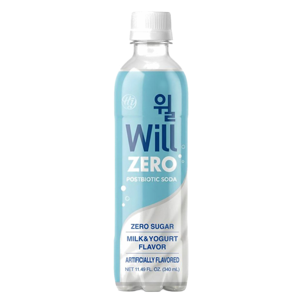 HY POSTBIOTIC SODA WILL ZERO SUGAR MILK & YOGURT FLAVOR  24/11.49 FZ