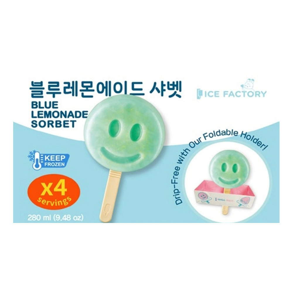 ICE FACTORY BLUE LEMONADO SORBET 4P 16/9.48 OZ